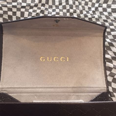 gucci guccissima medium brown sunglasses case